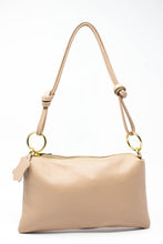 Carica l'immagine nel visualizzatore di Gallery, Borsa a Spalla Beige in Vera Pelle - Made in Italy Artigianale