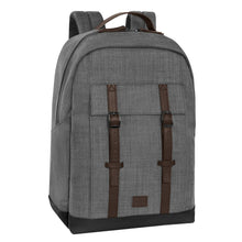 Carica l'immagine nel visualizzatore di Gallery, Zaino Porta PC Comix Campus Grigio con Dettagli Testa di Moro per Ufficio e Università | Zaino Notebook Elegante e Capiente
