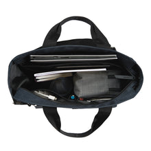Carica l'immagine nel visualizzatore di Gallery, Tote Bag Porta PC Comix Campus Blu con Dettagli Neri | Borsa Università e Ufficio con Vano Notebook