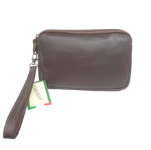 Carica l'immagine nel visualizzatore di Gallery, Pochette Uomo in Pelle Tabahò Doppia Cerniera Testa Moro