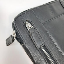 Carica l'immagine nel visualizzatore di Gallery, Tracolla Uomo In pelle Beverly Hills Polo Club Nero Piccola ( art.630 )