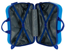 Carica l'immagine nel visualizzatore di Gallery, Trolley Cavalcabile Bagaglio a Mano Rigido Marvel Spiderman Azzurro