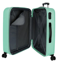 Carica l'immagine nel visualizzatore di Gallery, Set Valigie Roll Road in ABS 8 Ruote Espandibile Verde Acqua