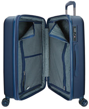 Carica l'immagine nel visualizzatore di Gallery, Set Tre Valige Movom in ABS 8 Ruote Linea Wood Blu Navy