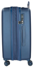 Carica l'immagine nel visualizzatore di Gallery, Set Tre Valige Movom in ABS 8 Ruote Linea Wood Blu Navy