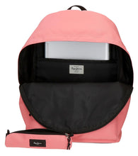 Carica l'immagine nel visualizzatore di Gallery, Zaino Tessuto Pepe Jeans London con Astuccio Porta Penne Rosa