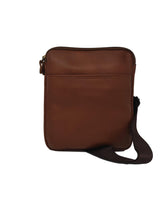 Carica l'immagine nel visualizzatore di Gallery, Borsa A Tracolla In Pelle Doppia Cerniera - Cuoio - Tabahò