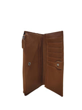 Carica l'immagine nel visualizzatore di Gallery, Porta Foglio Piatto con Cerniera Cromia Urban Cuoio