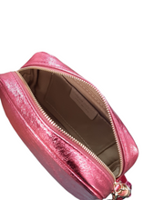 Carica l'immagine nel visualizzatore di Gallery, Borsa in Pelle Made in Italy Fucsia Laminato