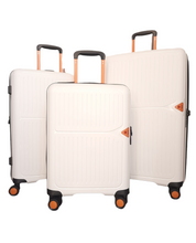 Carica l'immagine nel visualizzatore di Gallery, Set Valigie Da Viaggio Dielle in Polipropilene 4 Ruote Piroettanti - Bianco