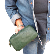 Carica l'immagine nel visualizzatore di Gallery, Pochette Uomo a Tre Scomparti - Tabahò - Verde
