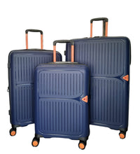 Carica l'immagine nel visualizzatore di Gallery, Set Valigie da Viaggio Dielle in Polipropilene 4 Ruote Piroettanti - Blu
