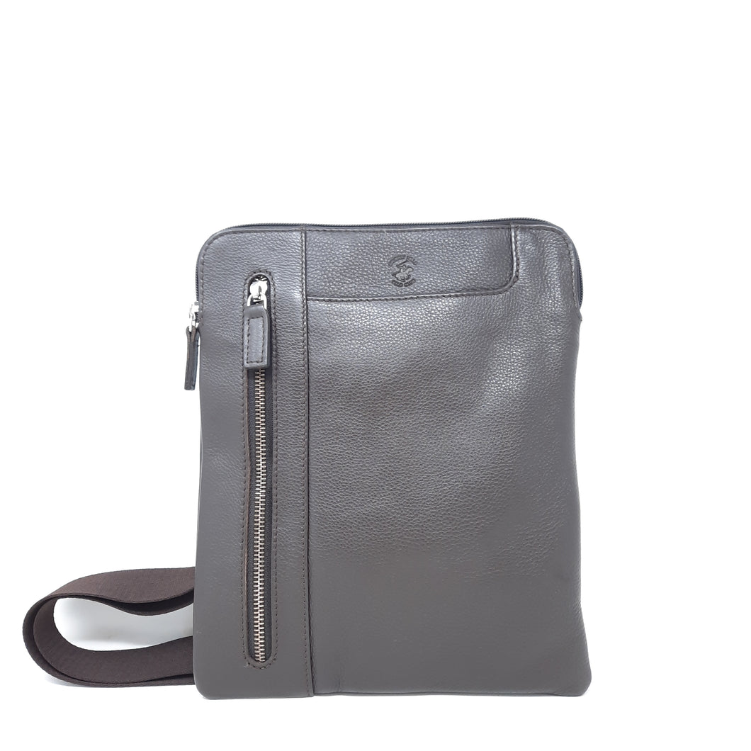 Tracolla Uomo In Pelle Beverly Hills Polo Club Marrone (art.631)