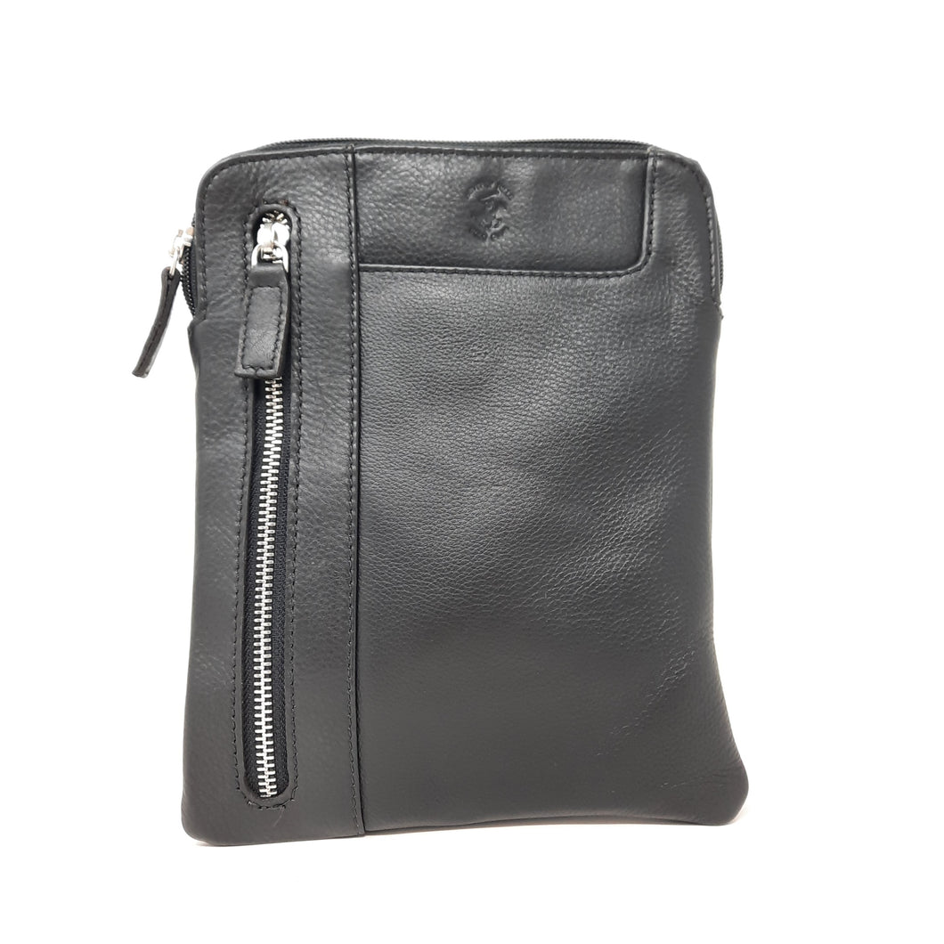 Tracolla Uomo In pelle Beverly Hills Polo Club Nero Piccola ( art.630 )