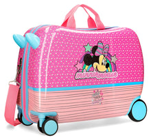 Carica l&#39;immagine nel visualizzatore di Gallery, Trolley Cavalcabile Bagaglio a Mano Rigido Disney Minnie Mouse
