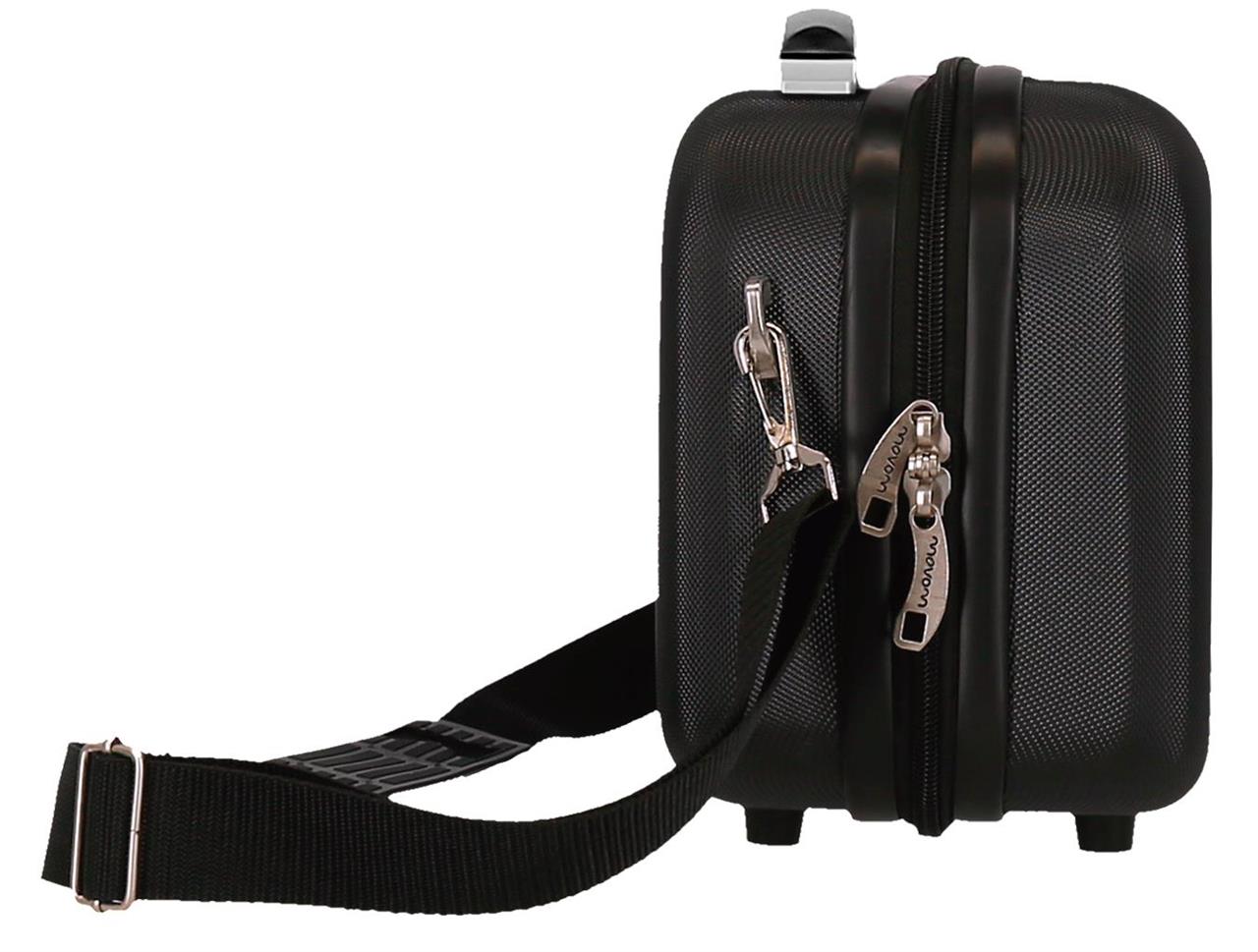 Movom Galaxy Beauty Adjustable Suitcase with Shoulder Strap 29 x 21 x 15 cm, 9.14 L, Black Movom Galaxy Beauty Adjustable Suitcase with Shoulder Strap 29 x 21 x 15 cm, 9.14 L, Black