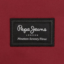 Carica l&#39;immagine nel visualizzatore di Gallery, Zaino Tessuto Pepe Jeans London con Astuccio Porta Penne Bordeaux
