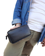 Carica l&#39;immagine nel visualizzatore di Gallery, Pochette Uomo a Tre Scomparti - Tabahò - Nero
