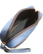 Carica l&#39;immagine nel visualizzatore di Gallery, Pochette da Polso Uomo in Pelle Blu e Marrone - Tabahò
