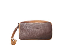 Carica l&#39;immagine nel visualizzatore di Gallery, Pochette da Polso Uomo in Pelle Brown Bicolore - Tabahò
