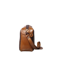 Carica l&#39;immagine nel visualizzatore di Gallery, Pochette da Polso Uomo in Pelle Brown Bicolore - Tabahò
